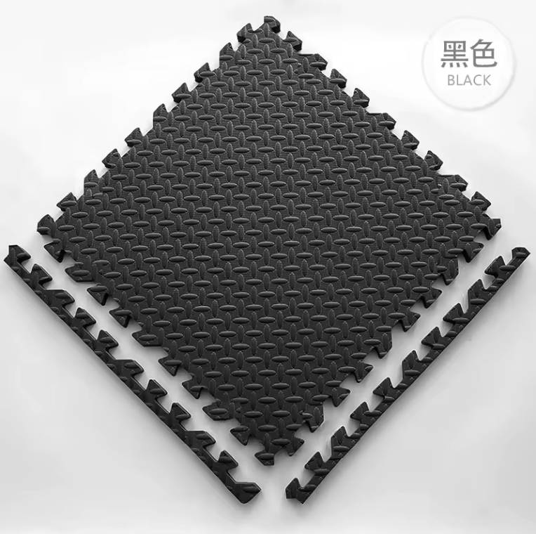 16PCS Interlocking Gym Floor Mats Anti-Slip Rubber Home Workout 30x30cm