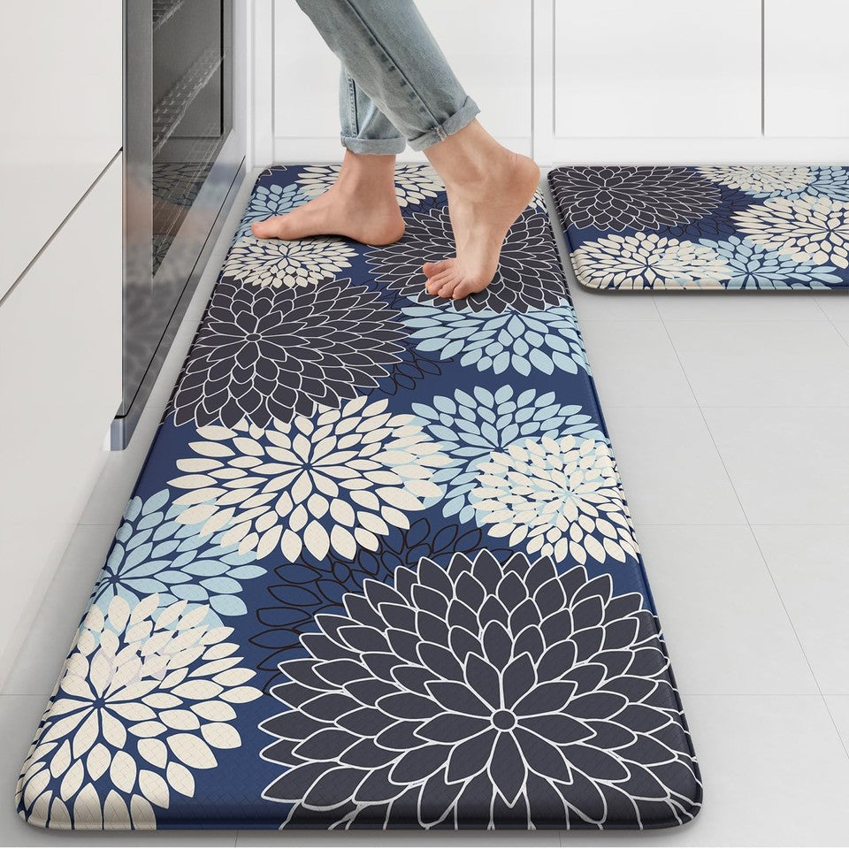 Anti Fatigue Kitchen Mats 2PCS Kitchen Mat for Floor Cushioned