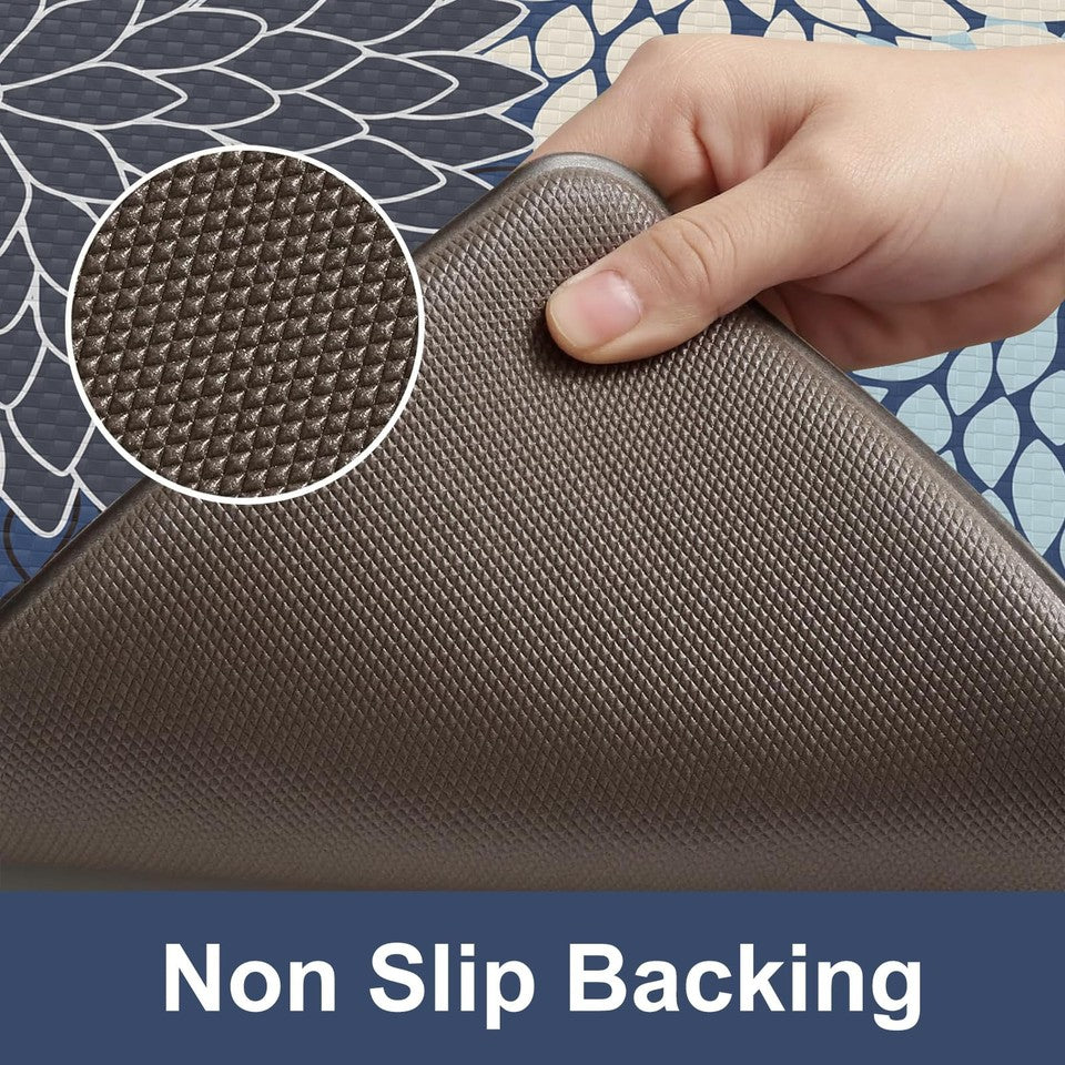 Anti Fatigue Kitchen Mats 2PCS Kitchen Mat for Floor Cushioned