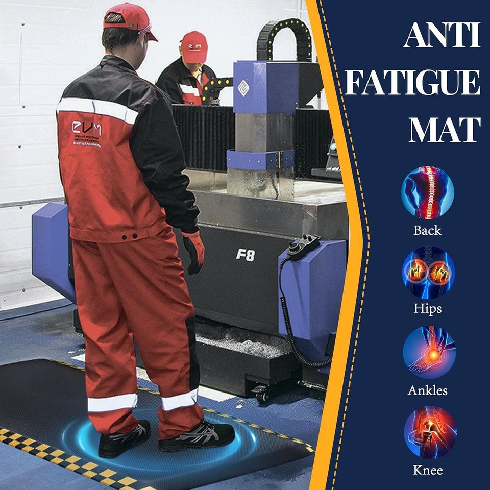 Anti Fatigue Mat Industrial, Ergonomic Standing Floor Mat for Work for Stand ...