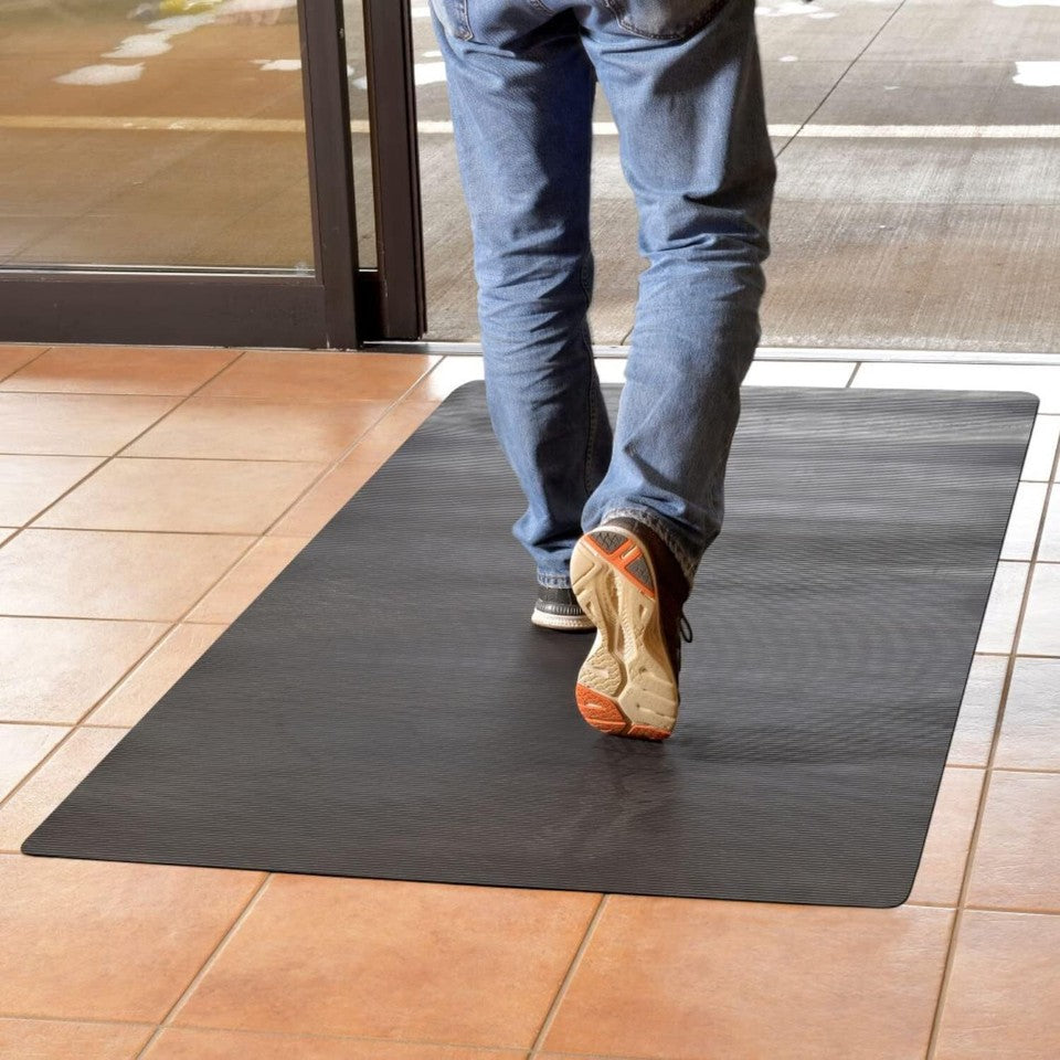 Commercial Heavy Duty Rubber Scraper Mat 72X36 Anti-fatigue Durable Floor Mat