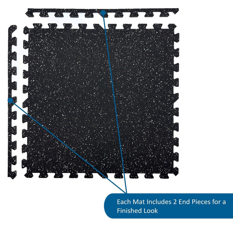 EXTRA THICK 14mm GYM FLOORING INTERLOCKING FLOOR MAT EVA RUBBER HEAVY DUTY TILES