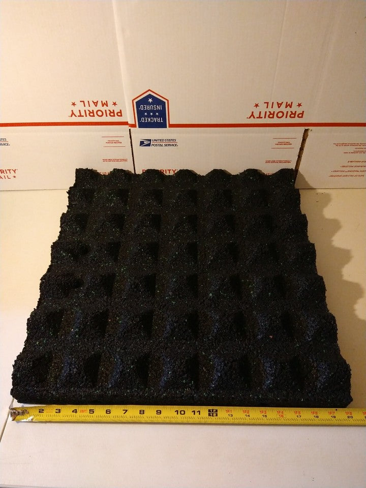 2PC 20"x20" Easy DIY Interlocked Outdoor Rubber Playground Tiles 2 inch Thick