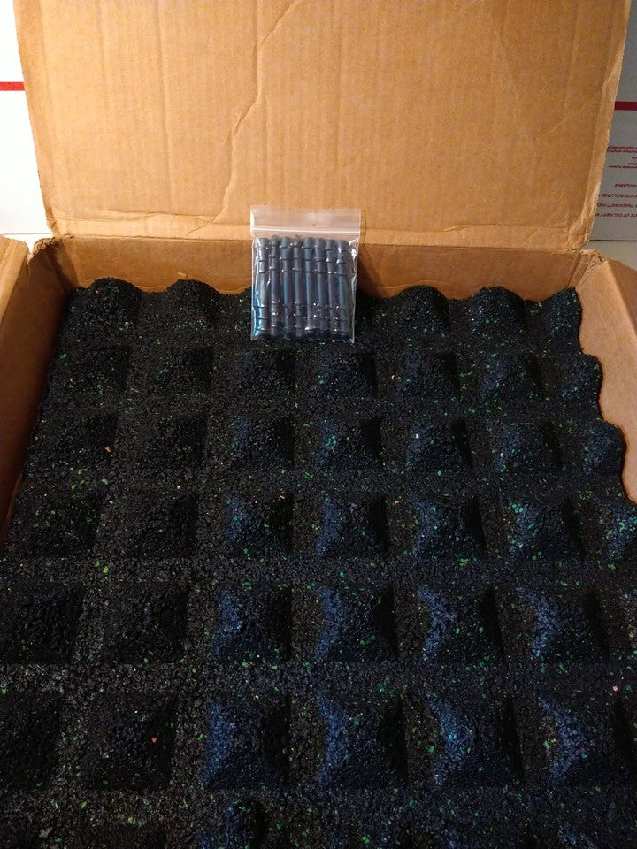 2PC 20"x20" Easy DIY Interlocked Outdoor Rubber Playground Tiles 2 inch Thick