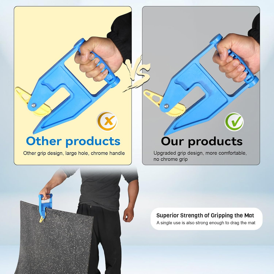 Feroca Heavy Duty Stall Mat Gripper, a Pair of Mat Mover Tool - Effortless Remov