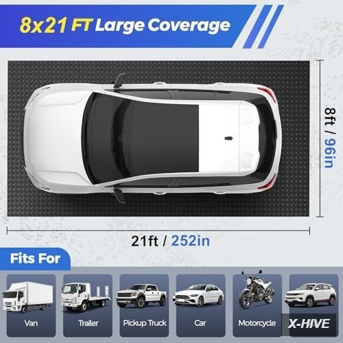 Floor Parking Mats 8x21 FT Garage Mat 2.8mm Thickened Flooring