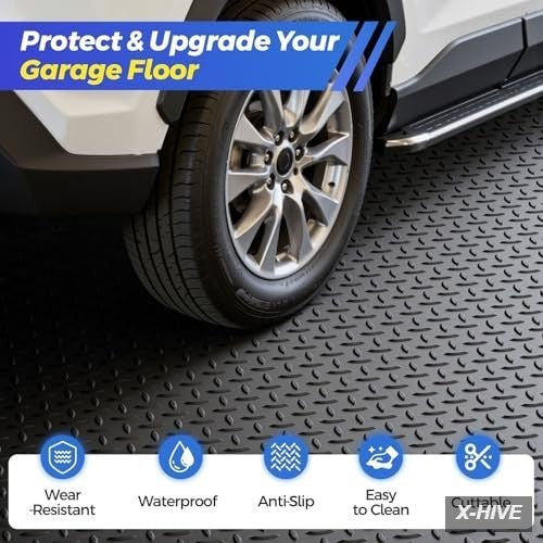 Floor Parking Mats 8x21 FT Garage Mat 2.8mm Thickened Flooring