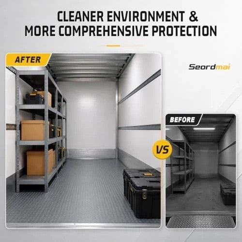 4×6FT Garage Floor Mat, 2.8mm Thickened with A Roll of Tape Gray | 4FT×6FT Grey