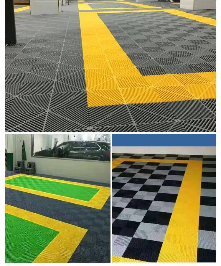 34 Garage Floor Tile Interlocking Perforated Basement Flooring Tile Case 16"x16"
