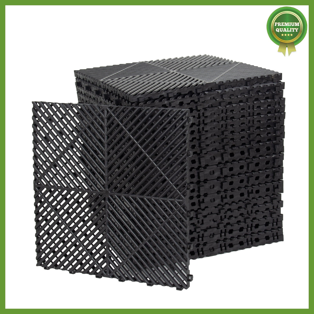 Garage Floor Tiles Interlocking 25 Pack Flooring Tiles 15.75x15.75" For Patio