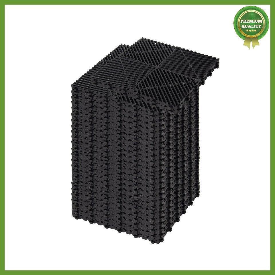 Garage Floor Tiles Interlocking 25 Pack Flooring Tiles 15.75x15.75" For Patio