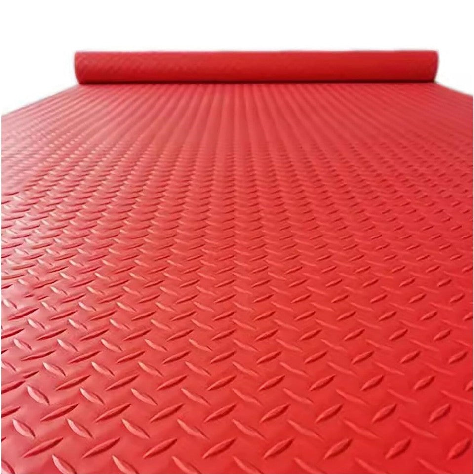 Garage Flooring Mat Roll Trailer Floor Protecting Covering Raised Mat Non-Slip
