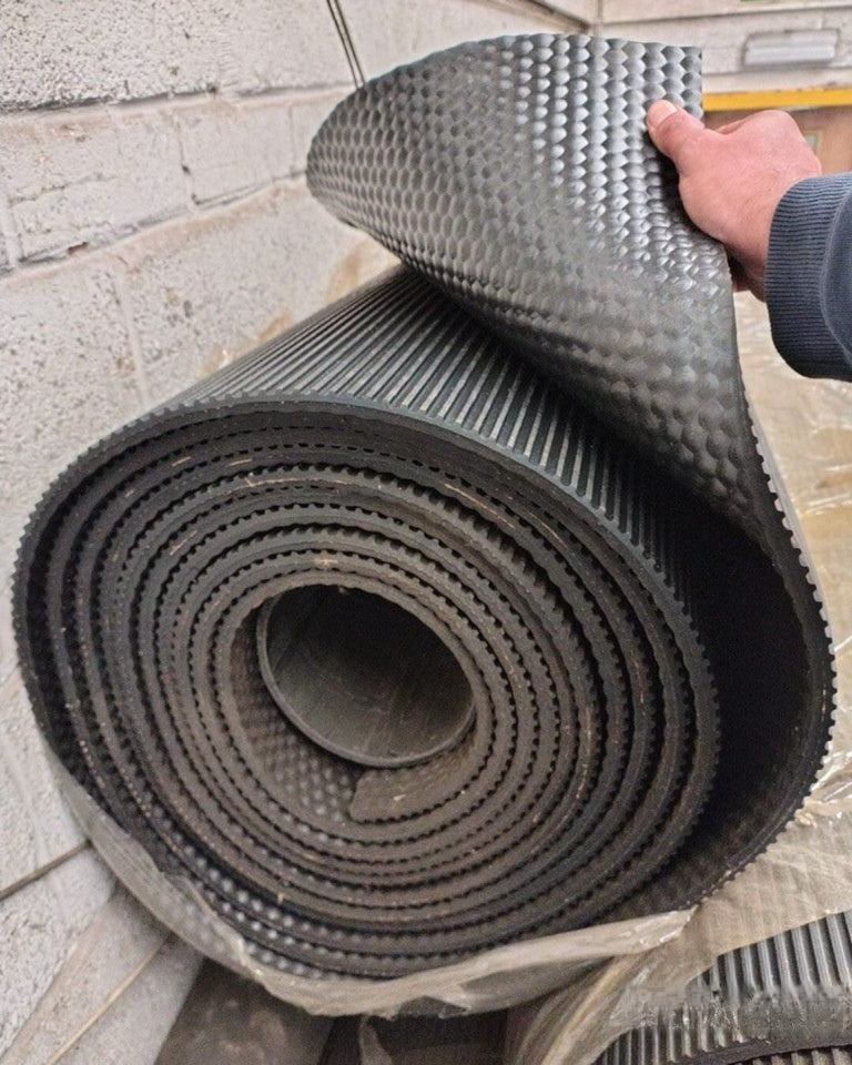 Heavy Duty Rubber Flooring Roll 10mm 2.4mx10m HammerTop Mat | Industrial, Gym...