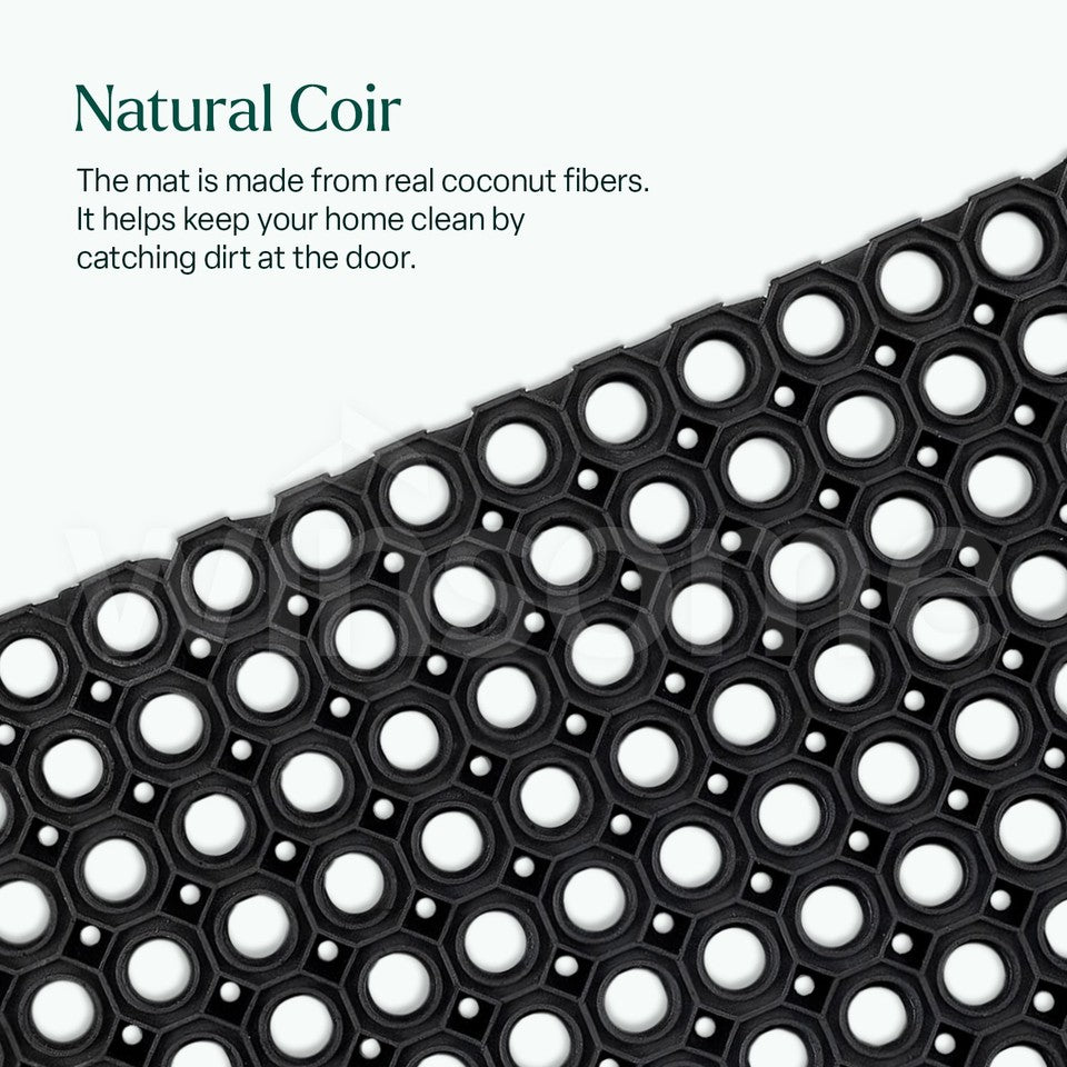 Heavy Duty Rubber Ring Door Mat Entrance Anti Fatigue Industrial Matting Outdoor
