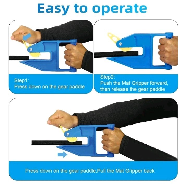 Heavy Duty Stall Mat Grippers Pair of 2 Mat Movers Tool for Horse Stalls Gym