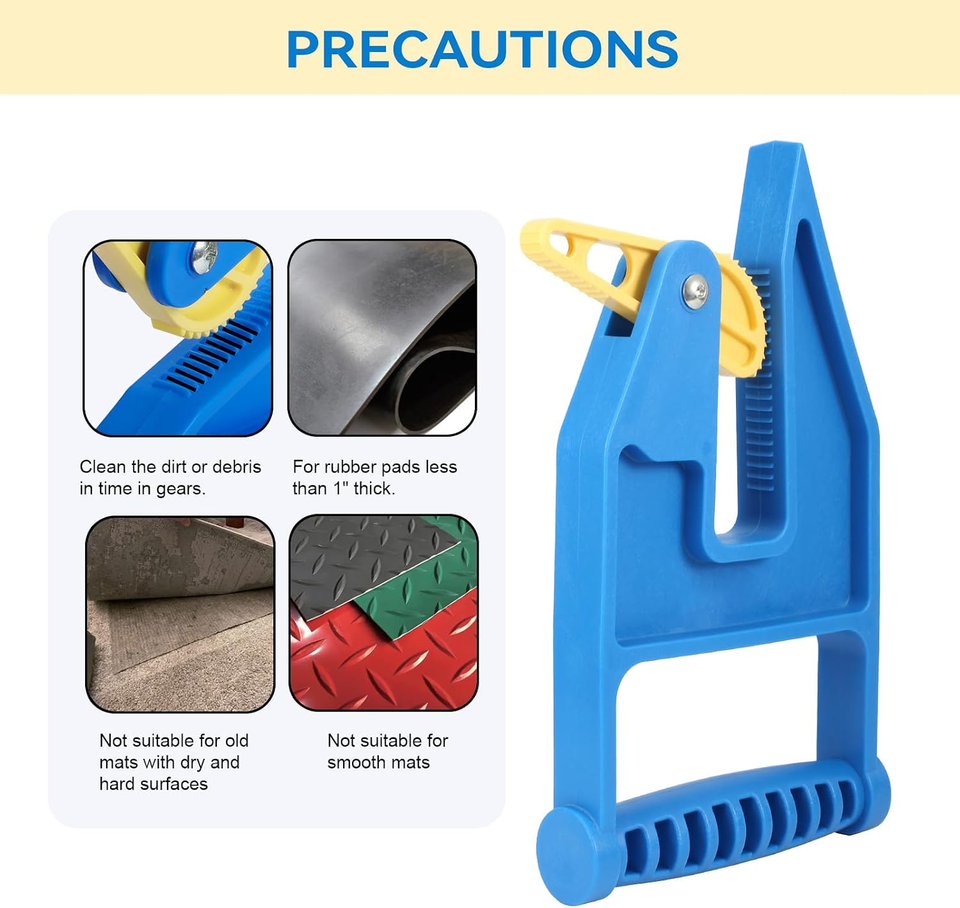 Heavy Duty Stall Mat Gripper, Pair of 2 | Mat Mover Tool for Horse