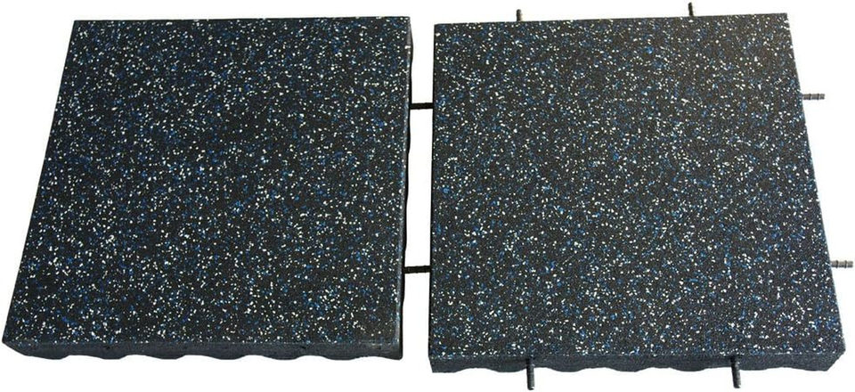 Eco-Safety Interlocking Playground Tiles - 8 Pack - 21.1 Sq Ft - Speckled Colors