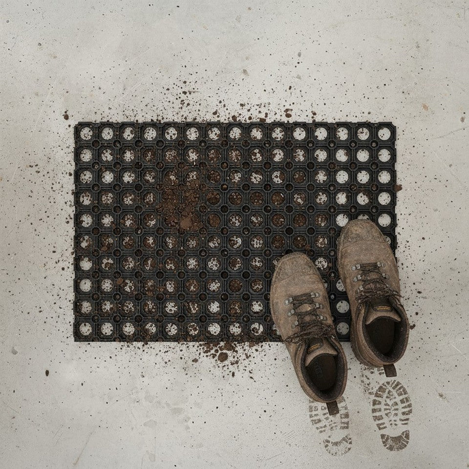 Interlocking Rubber Mats for Residential & Commercial Use, Indoor/Outdoor