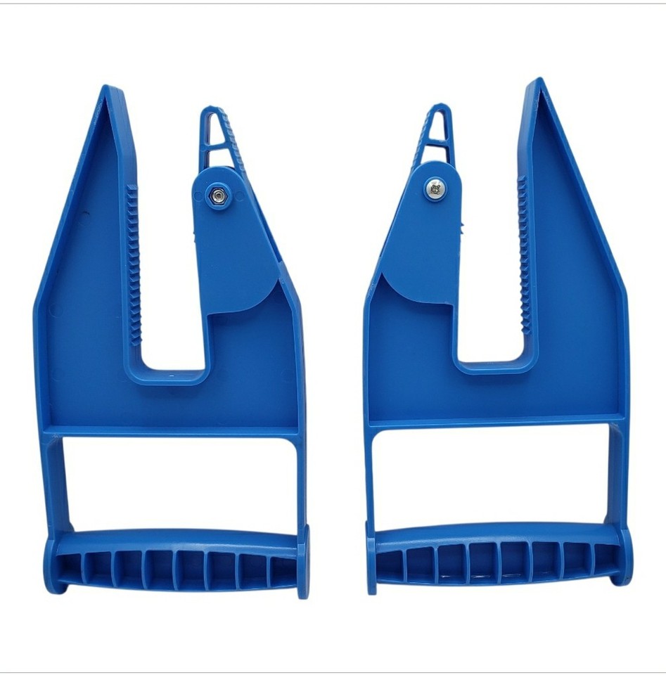 4 Pack Blue Mat Movers Tool, Heavy Duty Mat Grippers for Horse Stalls (2 Sets)