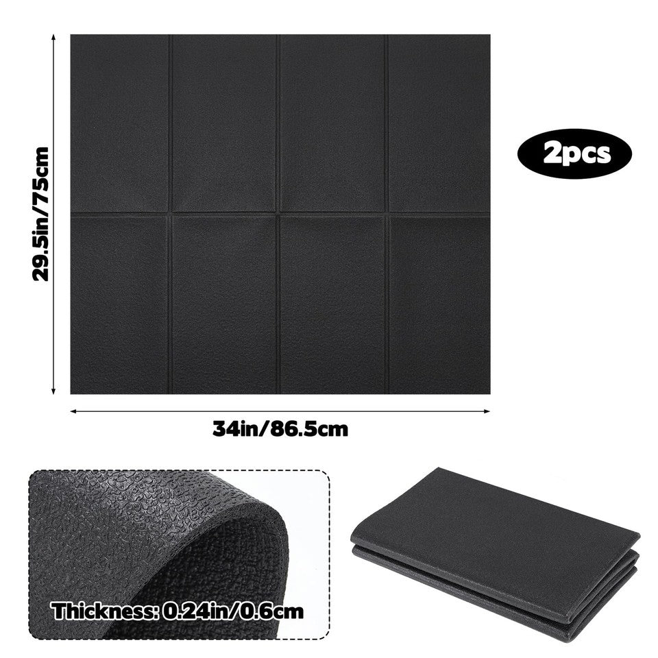 Rainmae 2 Pcs Foldable Outdoor Playground Mats Outdoor Play Mat High Density