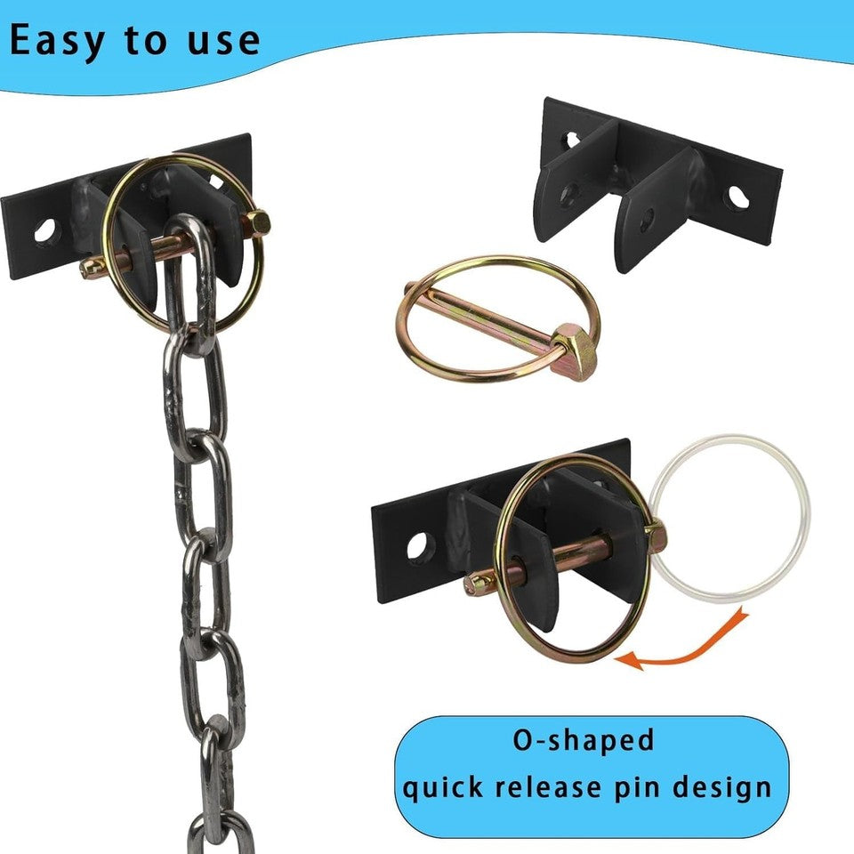 8 Pcs Heavy Duty Wall Mount Bucket Hooks, Black, for Horse Stall, Stable & Barn