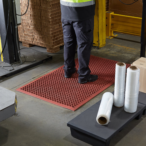 36" x 60" Rubber Anti Fatigue Slip Floor 1/2" Commercial Grease-Resistant Mat
