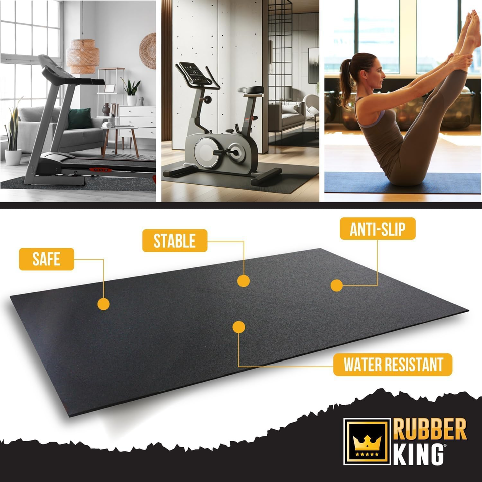 Eco-Friendly Non-Slip Rubber Exercise Mat for Home Gym & Outdoor Workouts