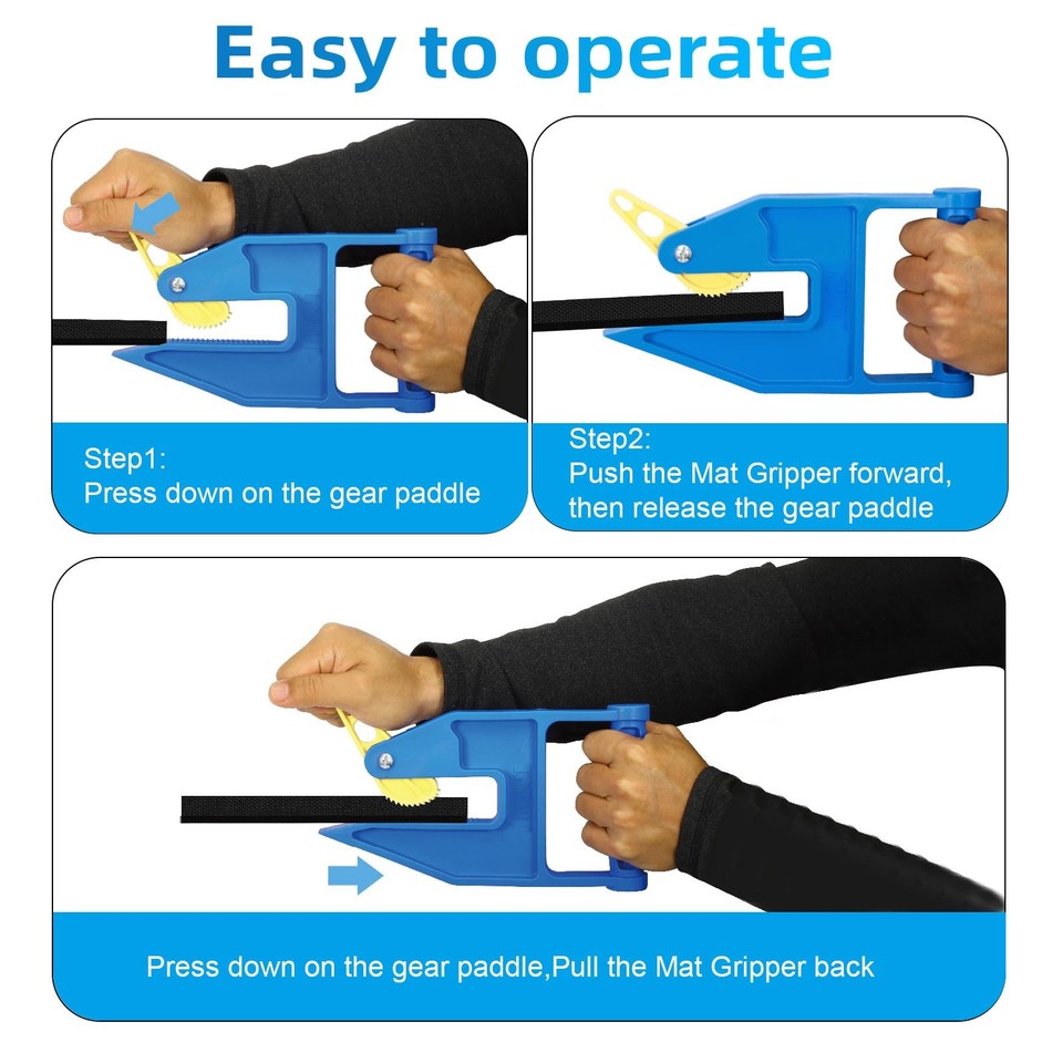 Stall Mat Grippers Heavy Duty Pair of 2 Makes Moving Rubber Mats Easier