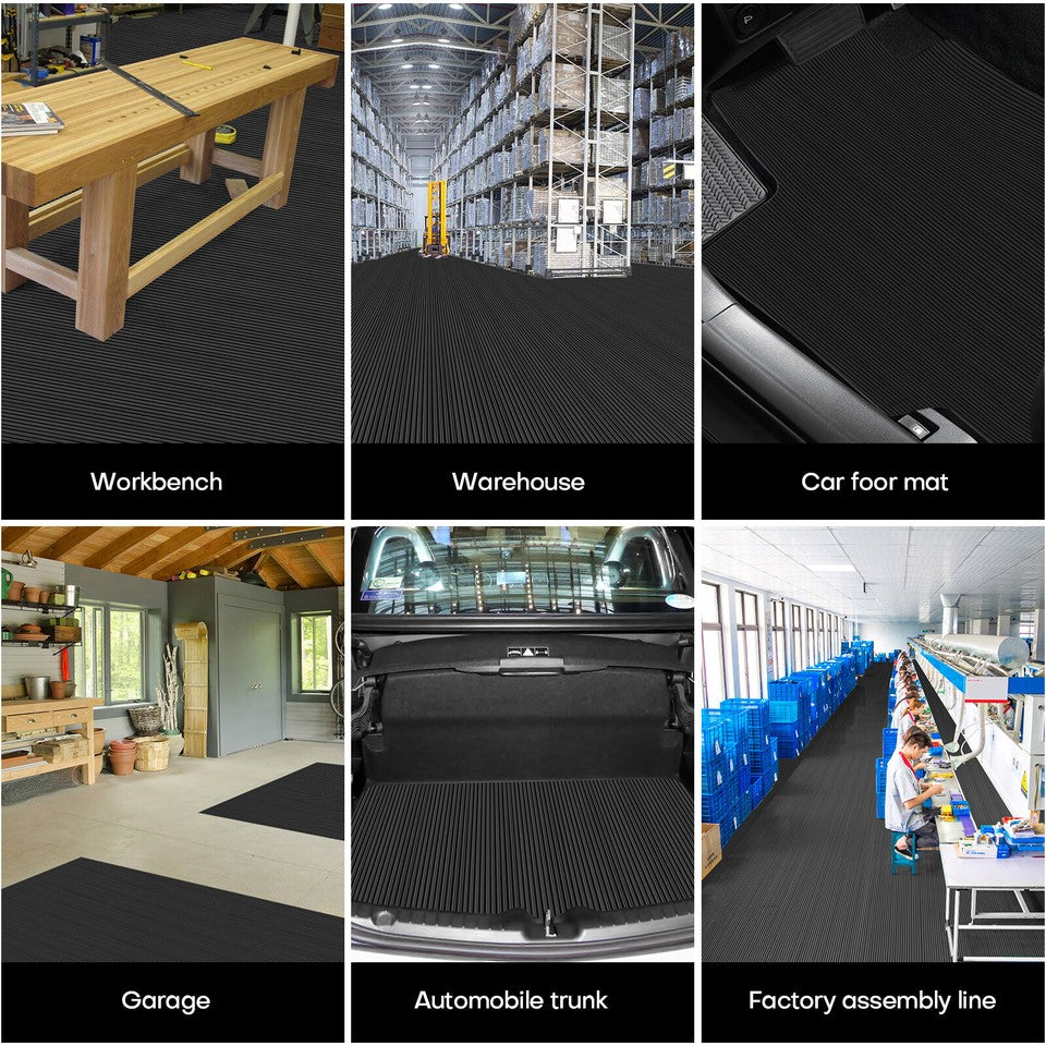 3mm Thick Garage Floor Mat Roll Heavy Duty Non-Slip Rubber Warehouse Trailer Mat