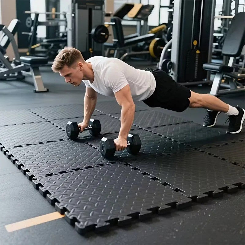 16PCS Interlocking EVA Foam Puzzle Mat – Gym & Home Exercise Flooring Tiles