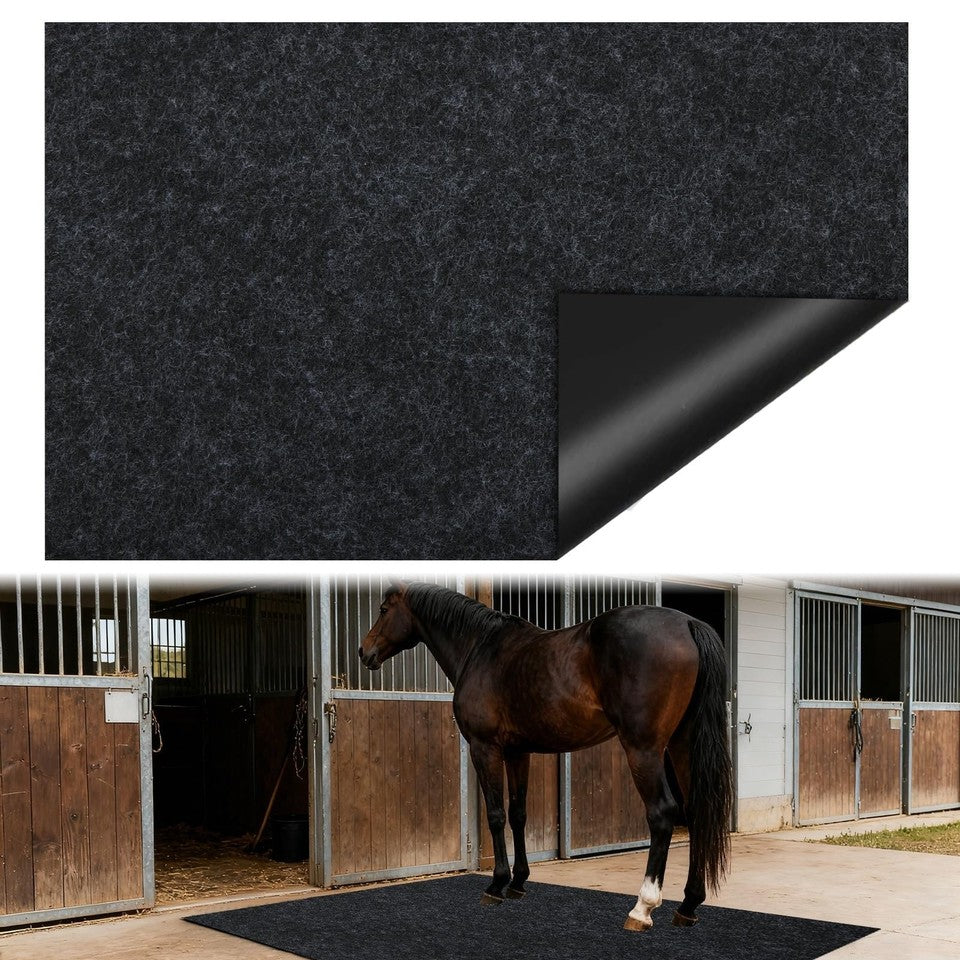 4x6 Ft Horse Stall Mat Non-Slip Moisture Absorbent Rubber Floor Mat Stable