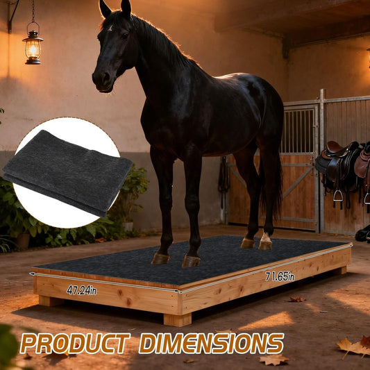 4x6 Ft Horse Stall Mat Non-Slip Moisture Absorbent Rubber Floor Mat Stable