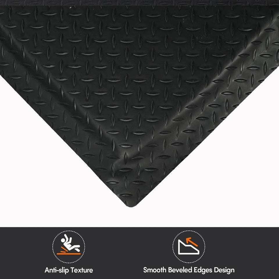 Anti Fatigue Mats Industrial 2' x 7' 15/16" Thick Ergonomic Standing Mat Commerc
