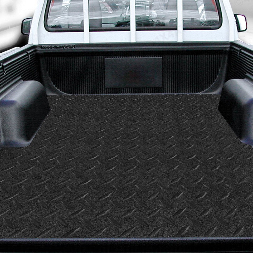 Black Garage Gym Floor Mat Roll PVC Vinyl Cart Truck Flooring Protector Non-Slip