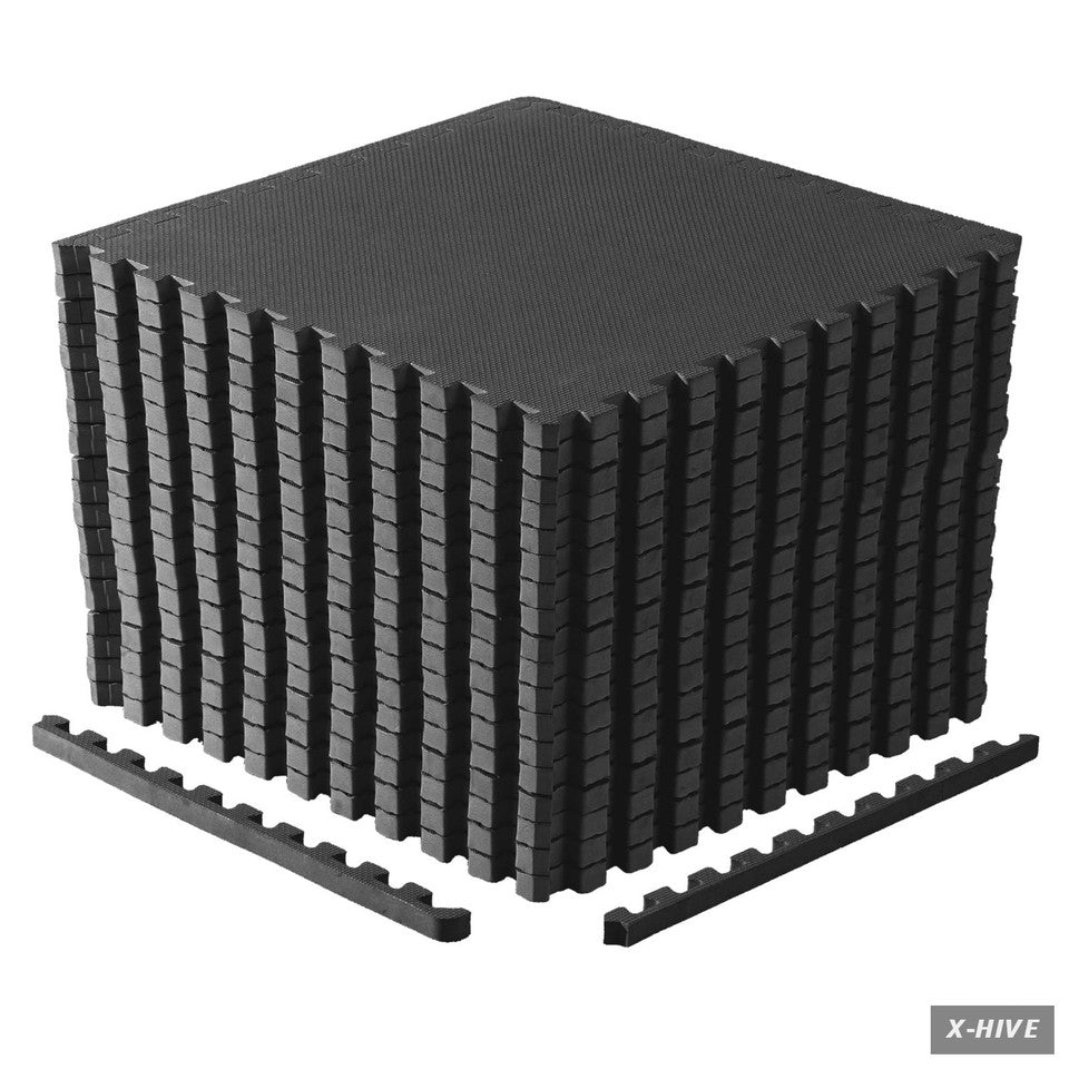 CAP Puzzle Exercise Mats 1” Thick EVA Interlocking Foam Tiles for Home Gym Flo
