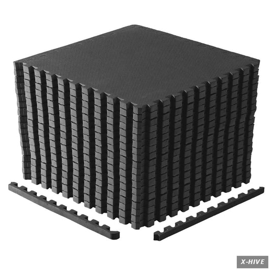 CAP Puzzle Exercise Mats 1” Thick EVA Interlocking Foam Tiles for Home Gym Flo