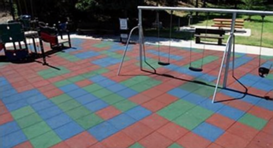BEST CHEAPEST Black Green Blue Teracotta Grey Playground Rubber Safety Tile Mats