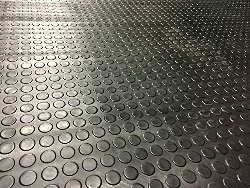 COIN Gym Floor Mat Rubber Roll Garage Golf Cart Truck Bed Flooring