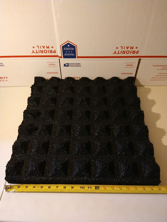 2PC 20"x20" Easy DIY Interlocked Outdoor Rubber Playground Tiles 2 inch Thick