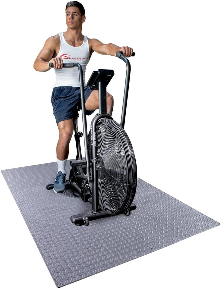 fit Exercise Puzzle Mat ½-Inch, EVA Interlocking Foam Floor Tiles for Home Gym,