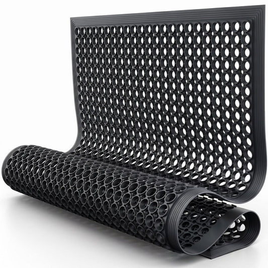 Heavy Duty Anti-Fatigue Floor Mat Black Commercial Non-Slip Indoor Outdoor