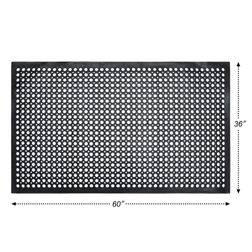 Anti-Fatigue Rubber Floor Mat - Commercial Grade Grease Resistant