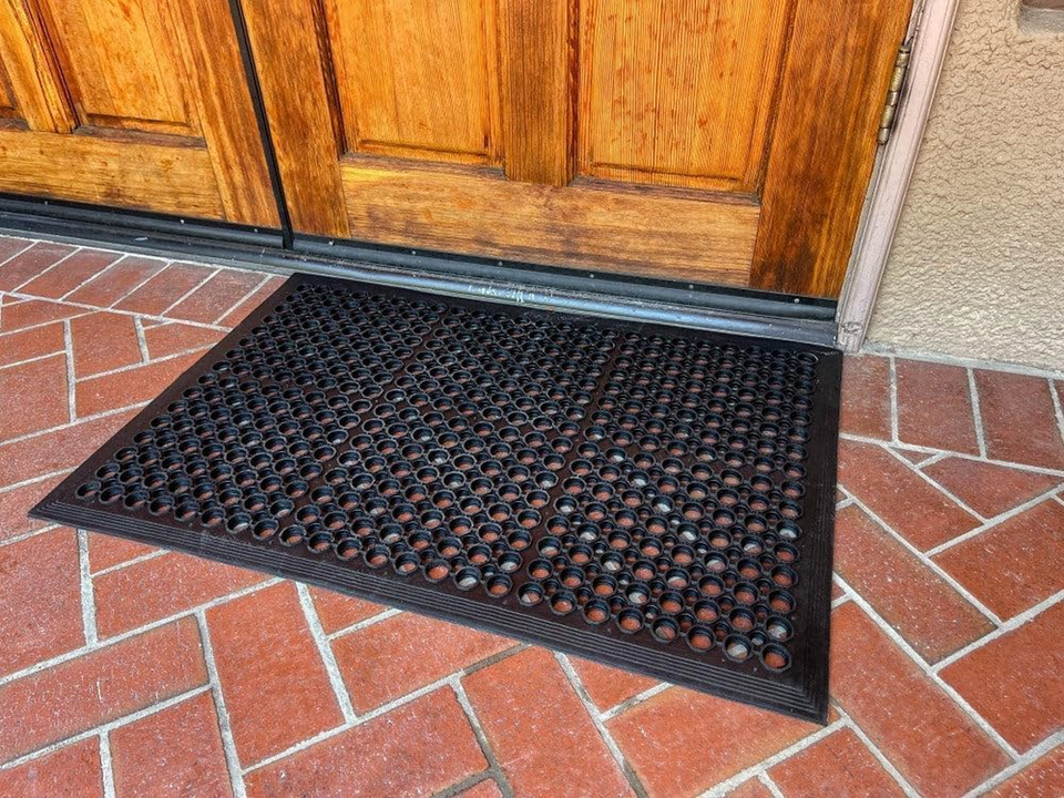 Heavy Duty Anti-Fatigue Rubber Mats 2 Pack Non-Slip for Home & Commercial Use