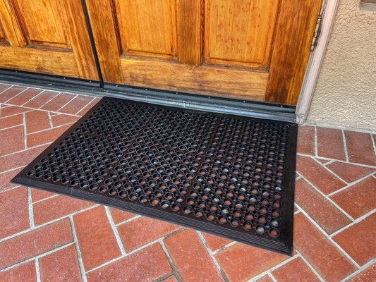 Heavy Duty Anti-Fatigue Rubber Mats 2 Pack Non-Slip for Home & Commercial Use