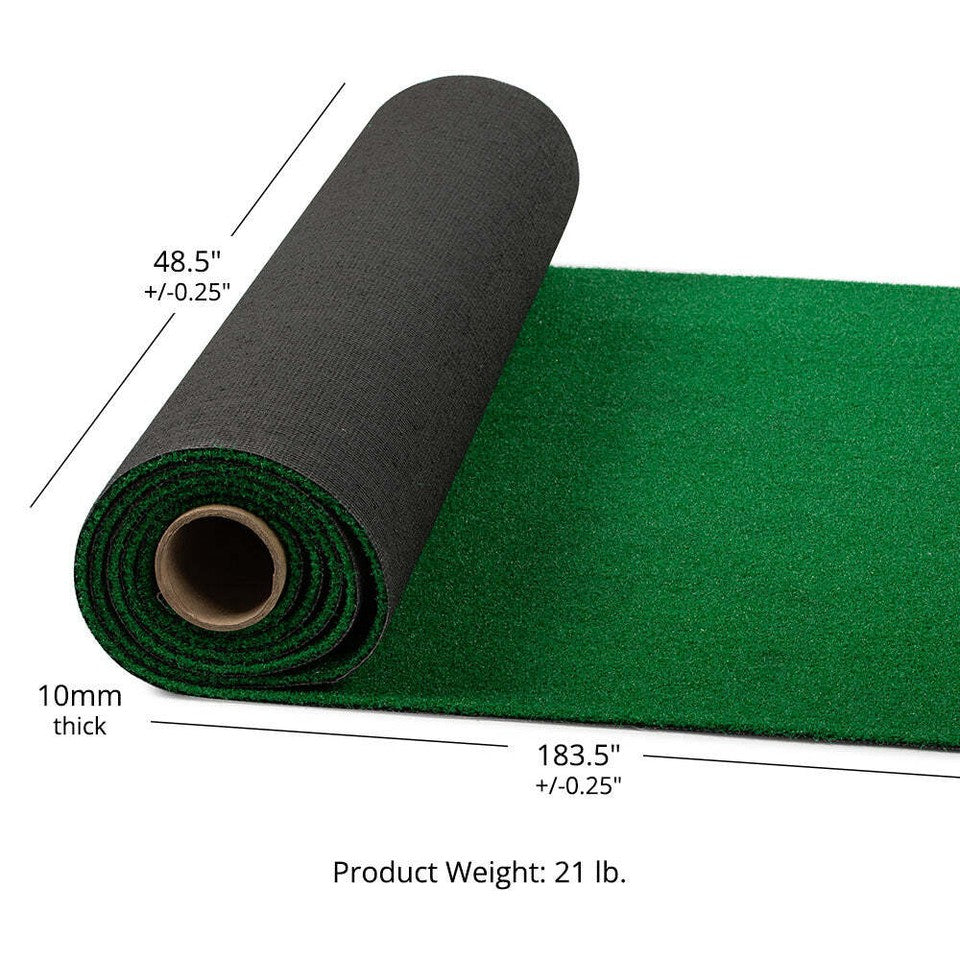 Fitness Artificial Turf Grass Gym Flooring Roll, Green 15ftx4ftx10mm Roll