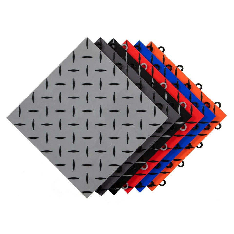 Nitro Pro Interlocking Garage Floor Tiles 12"x12",40 Pack,40 sqft