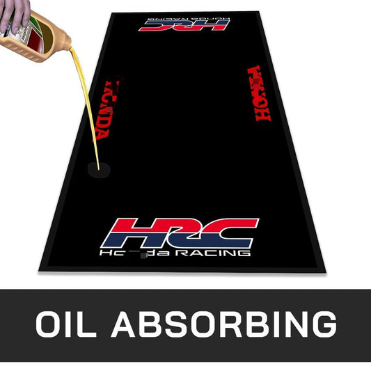 For Honda HRC Motorcycle Garage Pit Mat Workshop Carpet Floor Mat 220*80cm New