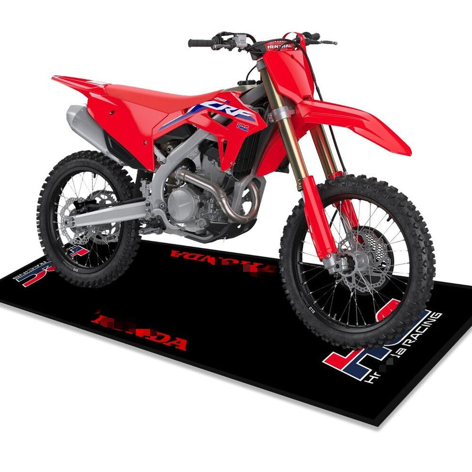 For Honda HRC Motorcycle Garage Pit Mat Workshop Carpet Floor Mat 220*80cm New