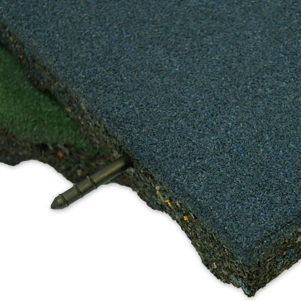 Eco-Friendly Interlocking Playground Tiles - Blue - 2 Pack - 5.2 Sq Ft