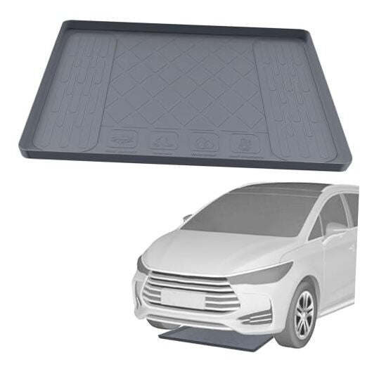27"" x 27"" Garage Floor Mat Drip Tray - Oil Spill Mat Under Car - Grey
